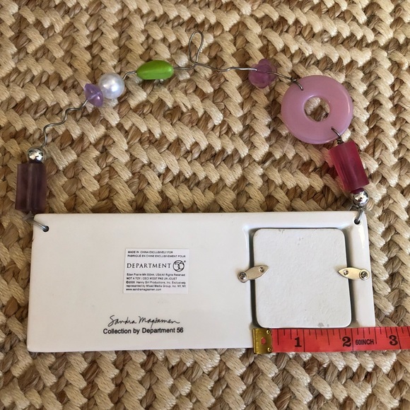 Handmade 2x2in ceramic photo frame - Picture 4 of 5